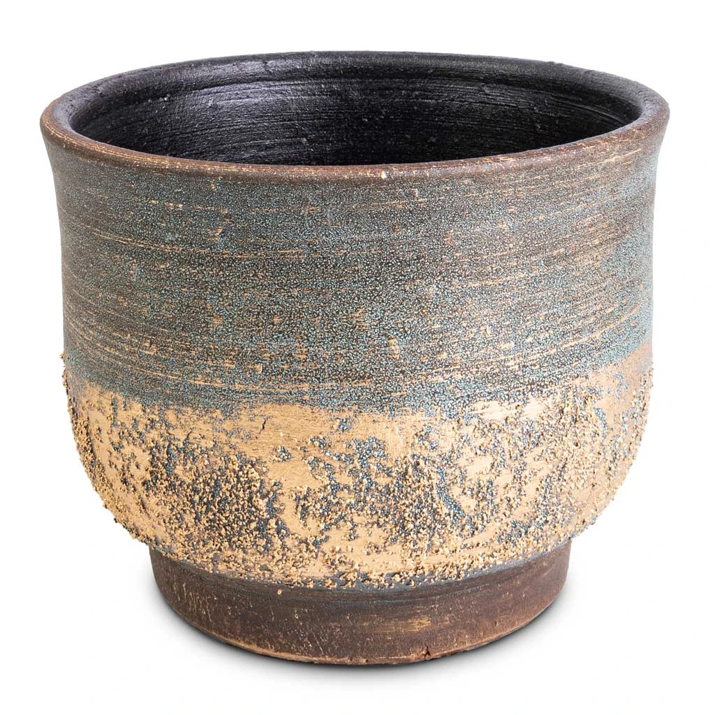 Aico Plant Pot - Shiny Blue 1 Aico Plant Pot - Shiny Blue