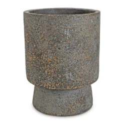 Aily Plant Pot - Earth Cement -Garden Potted Plant Shop Aily Plant Pot Anthracite 14x18cm