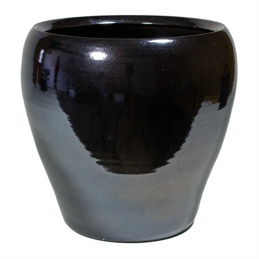 Amora Plant Pot - Anthracite Mirror 1 Amora Plant Pot - Anthracite Mirror