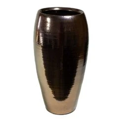 Amora Plant Vase - Black Gold -Garden Potted Plant Shop Amora Plant Vase Black Gold 23x45cm
