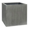 Block Planter - Ridged Dark Grey