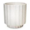 Bourton Scalloped Plant Pot - Ivory