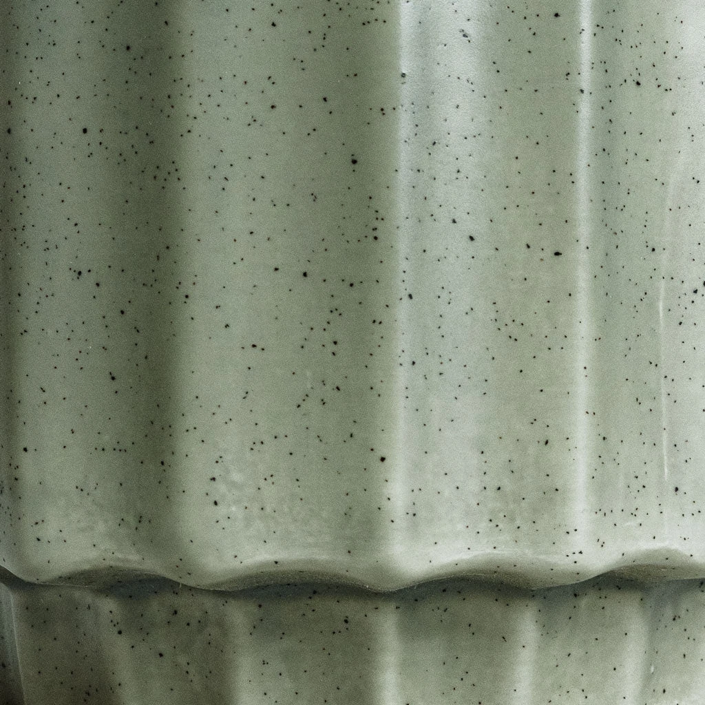 Bourton Scalloped Plant Pot - Sage 4 Bourton Scalloped Plant Pot - Sage - Image 4