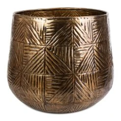 Calvin Metal Plant Pots - Set Of 3 - Matt Gold -Garden Potted Plant Shop Calvin Metal Plant Pots Set of 3 Matt Gold 3 8ae4789c 0d82 40a4 82e0 f5d09268d3dc