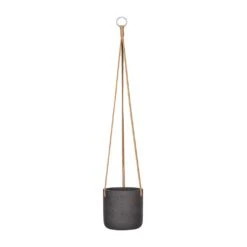 Charlie Hanging Plant Pot - Black Washed -Garden Potted Plant Shop Charlie Hanging Plant Pot Black Washed Medium b27f3a1a f49a 4f43 b556 a867f2133a6e