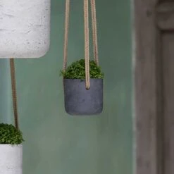 Charlie Hanging Plant Pot - Black Washed -Garden Potted Plant Shop Charlie Hanging Plant Pots Black Washed Houseplants