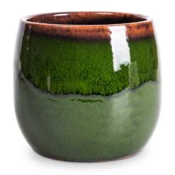 Charlotte Plant Pot - Green 23 Charlotte Plant Pot - Green -Garden Potted Plant Shop Charlotte Plant Pot Green 15x13cm