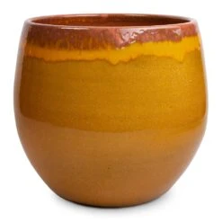 Charlotte Plant Pot - Spiced Ochre -Garden Potted Plant Shop Charlotte Plant Pot Ochre 33x30cm
