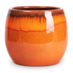 Charlotte Plant Pot - Orange -Garden Potted Plant Shop Charlotte Plant Pot Orange 19x16cm