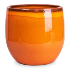 Charlotte Plant Pot - Orange -Garden Potted Plant Shop Charlotte Plant Pot Orange 29x25cm