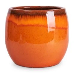 Charlotte Plant Pot - Orange -Garden Potted Plant Shop Charlotte Plant Pot Orange 33x30cm