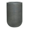 Cody Plant Vase - Ridged Dark Grey