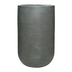 Cody Plant Vase - Ridged Dark Grey -Garden Potted Plant Shop Cody Plant Vase Ridged Dark Grey 42x70cm