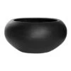 Cora Natural Bowl Planter - Black