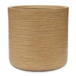 Dune Cylinder Planter - Almond