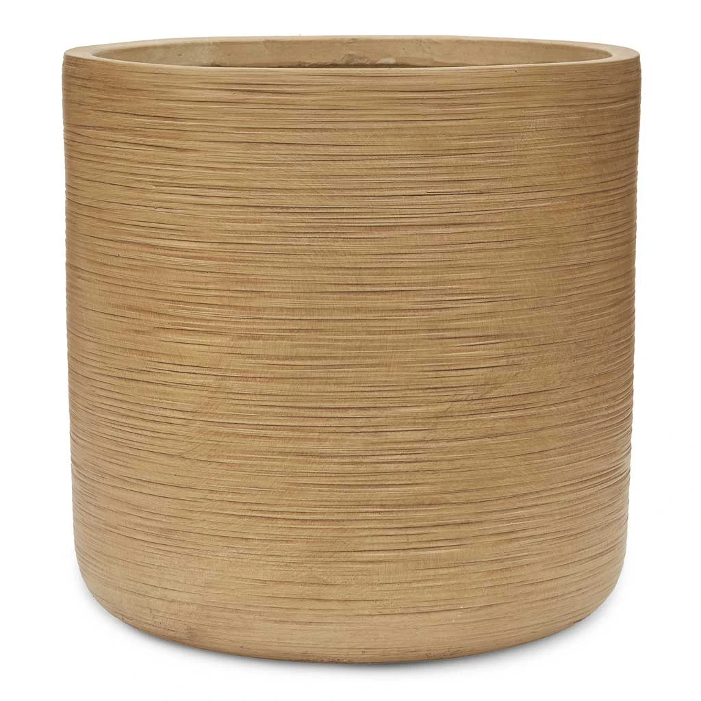 Dune Cylinder Planter - Almond 3 Dune Cylinder Planter - Almond - Image 3