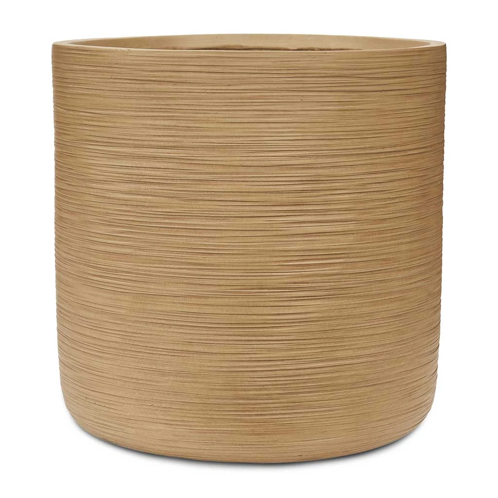 Dune Cylinder Planter - Almond 5 Dune Cylinder Planter - Almond - Image 5