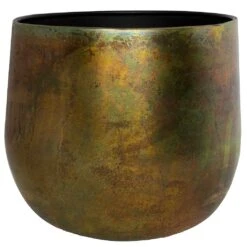 Elisa Metal Plant Pots - Set Of 3 - Vintage Green -Garden Potted Plant Shop Elisa Metal Plant Pots Set of 3 Vintage Green Single