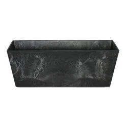 Ella Artstone Balcony Trough Planter - Black