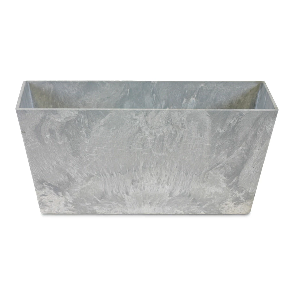 Ella Artstone Balcony Trough Planter - Grey 1 Ella Artstone Balcony Trough Planter - Grey
