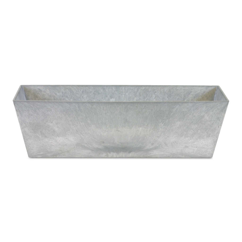 Ella Artstone Balcony Trough Planter - Grey 3 Ella Artstone Balcony Trough Planter - Grey - Image 3