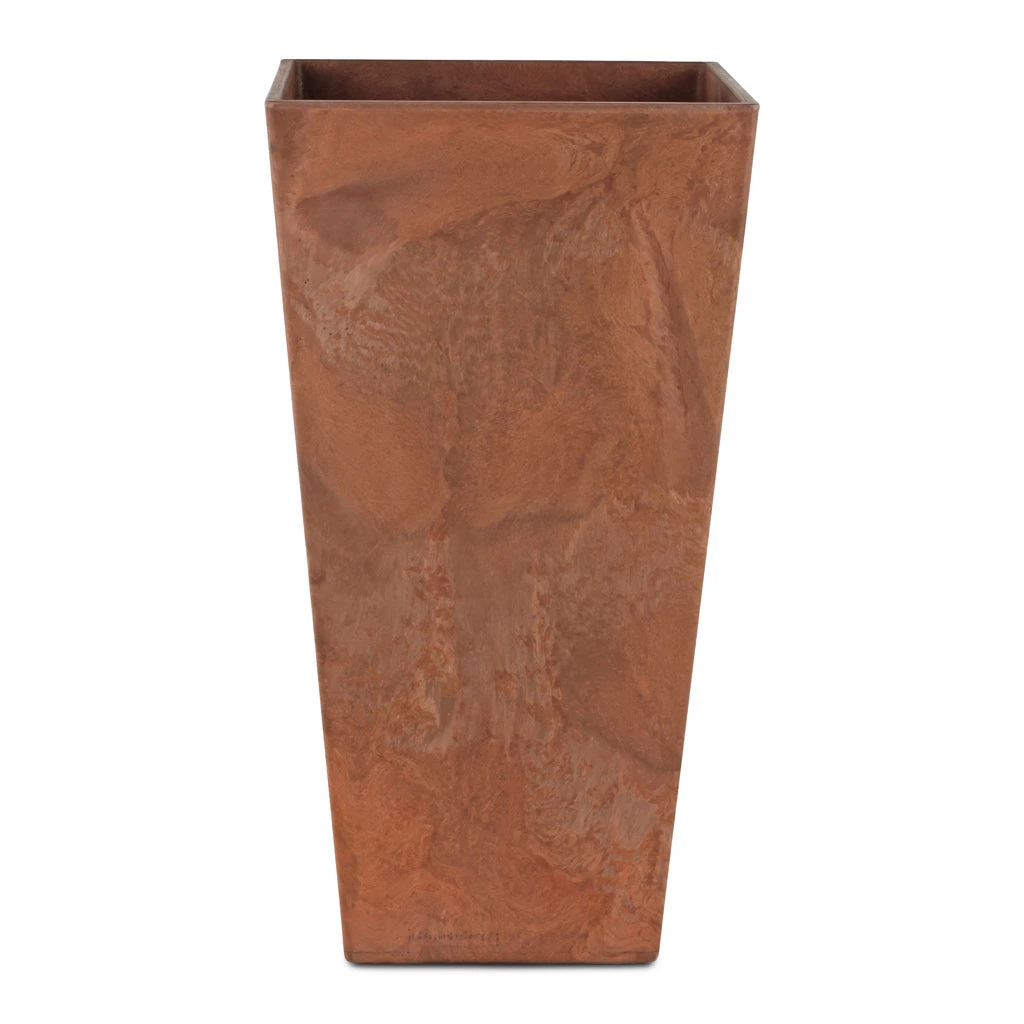 Ella Artstone Tall Planter - Oak 1 Ella Artstone Tall Planter - Oak
