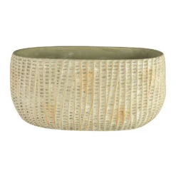 Feico Oval Plant Bowl - Mint Grey 9 Feico Oval Plant Bowl - Mint Grey -Garden Potted Plant Shop Feico Oval Plant Bowl Shiny Mint 28cm