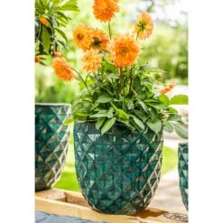 Felix Planters - Set Of 4 - Ocean Blue 16 Felix Planters - Set Of 4 - Ocean Blue -Garden Potted Plant Shop Felix Planter Ocean Blue Outdoor Plant