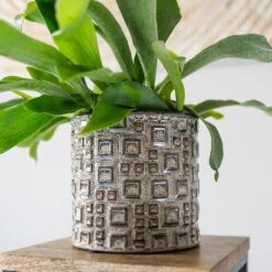 Fiene Plant Pot - Grey -Garden Potted Plant Shop Fiene Grey 2