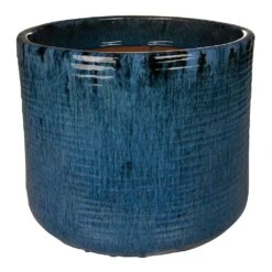 Gilia Planters - Set Of 3 - Blue -Garden Potted Plant Shop Gilia Outdoor Planter Blue