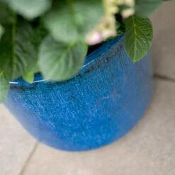 Gilia Planters - Set Of 3 - Blue -Garden Potted Plant Shop Gilia Outdoor Planter Blue Colour