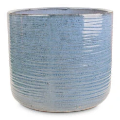 Gilia Planters - Set Of 3 - Blue -Garden Potted Plant Shop Gilia Planters Set of 3 Blue 4