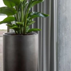 Gradient Partner Planter - Matt Grey -Garden Potted Plant Shop Gradient Partner Planter Matt Grey 3