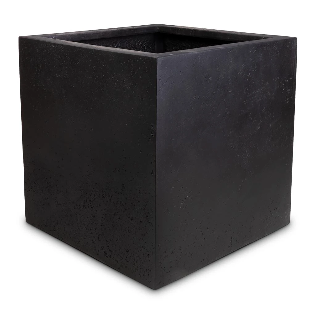 Grigio Cube Planter - Anthracite Concrete 7 Grigio Cube Planter - Anthracite Concrete - Image 7