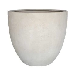 Grigio Egg Pot Planter - Antique White Concrete -Garden Potted Plant Shop Grigio Egg Pot Planter Antique White Concrete Style