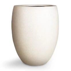Grigio Tall Balloon Planter - Antique White Concrete -Garden Potted Plant Shop Grigio Tall Balloon Planter Antique White Concrete 40x50cm 1