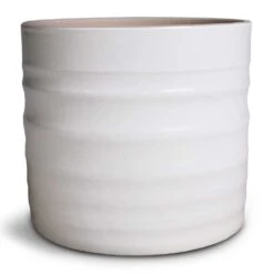 Hadleigh Plant Pot - White 13 Hadleigh Plant Pot - White -Garden Potted Plant Shop Hadleigh Plant Pot White 14x13cm