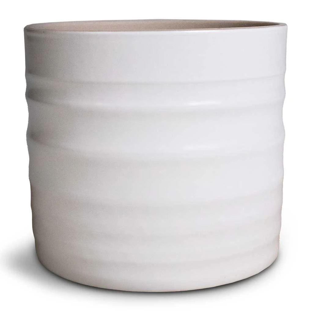 Hadleigh Plant Pot - White 4 Hadleigh Plant Pot - White - Image 4