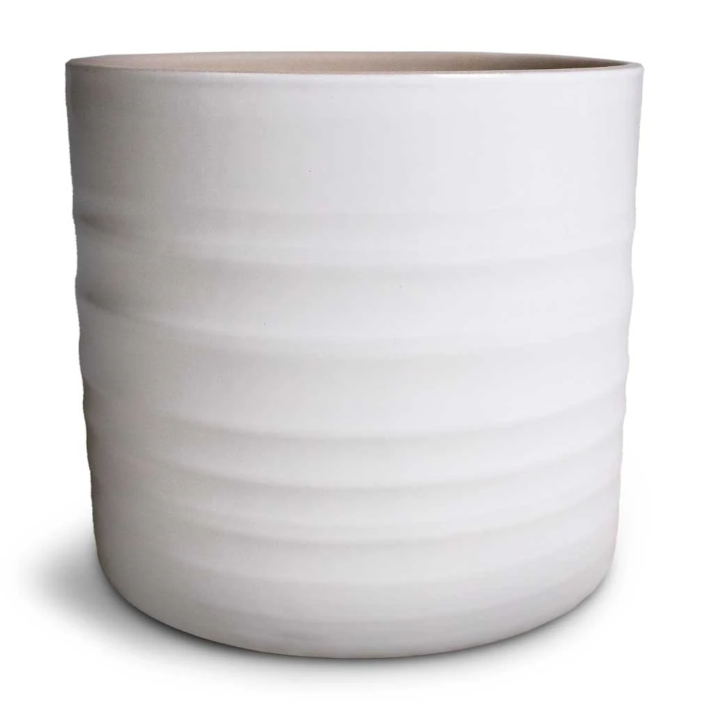 Hadleigh Plant Pot - White 1 Hadleigh Plant Pot - White