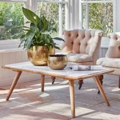 Hammered Bowl - Gold With Black -Garden Potted Plant Shop Hammered Bowl Gold Lifestyle 4