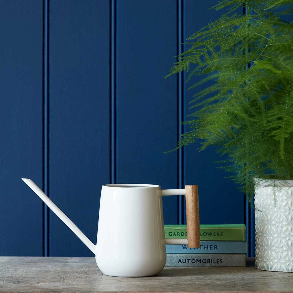 Indoor Watering Can 0.7L - Stone With Beech Handle 4 Indoor Watering Can 0.7L - Stone With Beech Handle - Image 4