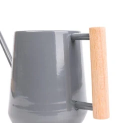 Indoor Watering Can 0.7L - Charcoal With Beech Handle -Garden Potted Plant Shop Indoor Watering Can 0.7L Charcoal with Beech Handle 2