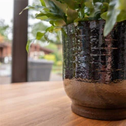 Jayla Plant Pot - Espresso -Garden Potted Plant Shop Jayla Espresso 2