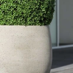 Jumbo Orb Planter - Stone Washed 15 Jumbo Orb Planter - Stone Washed -Garden Potted Plant Shop Jumbo Orb Planter Stone Washed Close Up