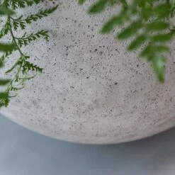 Jumbo Orb Planter - Stone Washed 14 Jumbo Orb Planter - Stone Washed -Garden Potted Plant Shop Jumbo Orb Planter Stone Washed Close Up Indoor