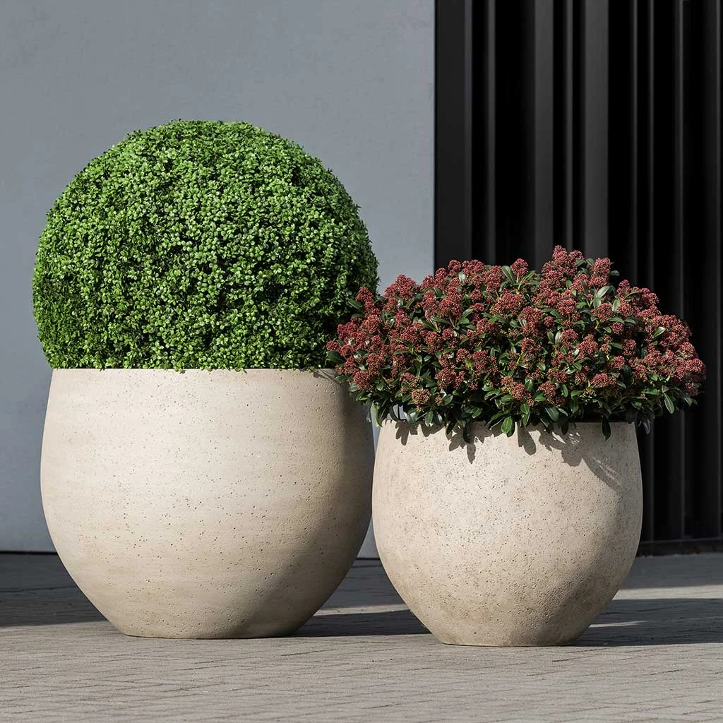 Jumbo Orb Planter - Stone Washed 2 Jumbo Orb Planter - Stone Washed - Image 2