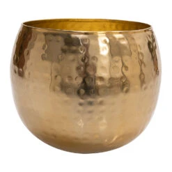 Kody Metal Plant Pots - Set Of 3 - Large - Gold 12 Kody Metal Plant Pots - Set Of 3 - Large - Gold -Garden Potted Plant Shop Kody Metal Plant Pots Set of 3 Large Gold Single