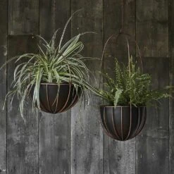 Kensington Tall Hanging Plant Pot - Copper -Garden Potted Plant Shop Lifestyle Kensington Hanging Plant Pot Copper 30x34cm