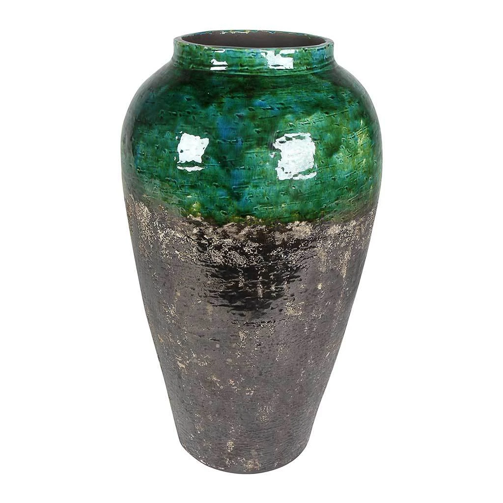Lindy Bottle Plant Vase - Black Green 5 Lindy Bottle Plant Vase - Black Green - Image 5