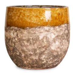 Lindy Plant Pot - Ochre -Garden Potted Plant Shop Lindy Ochre 30x25cm